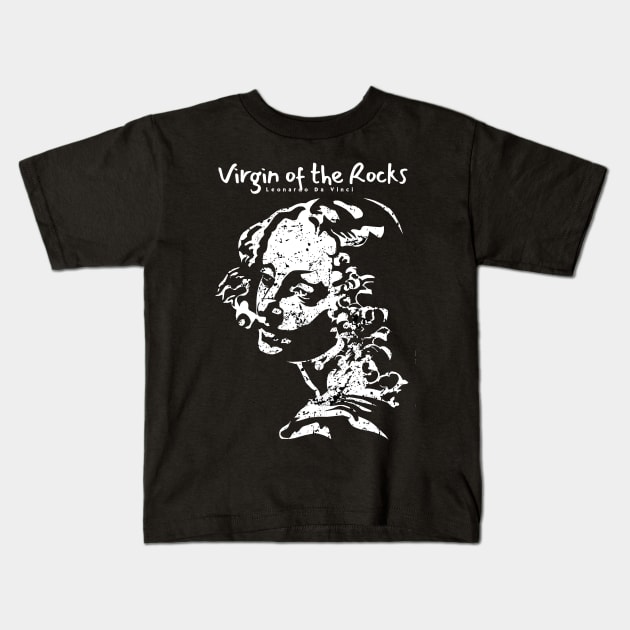 Virgin of the Rocks Kids T-Shirt by KewaleeTee